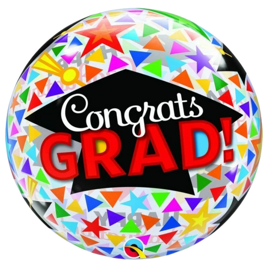 Congrats Grad 22" Bubble Balloon