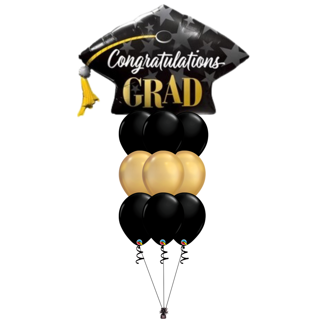 Congratulations Grad Cap Balloon Bouquet