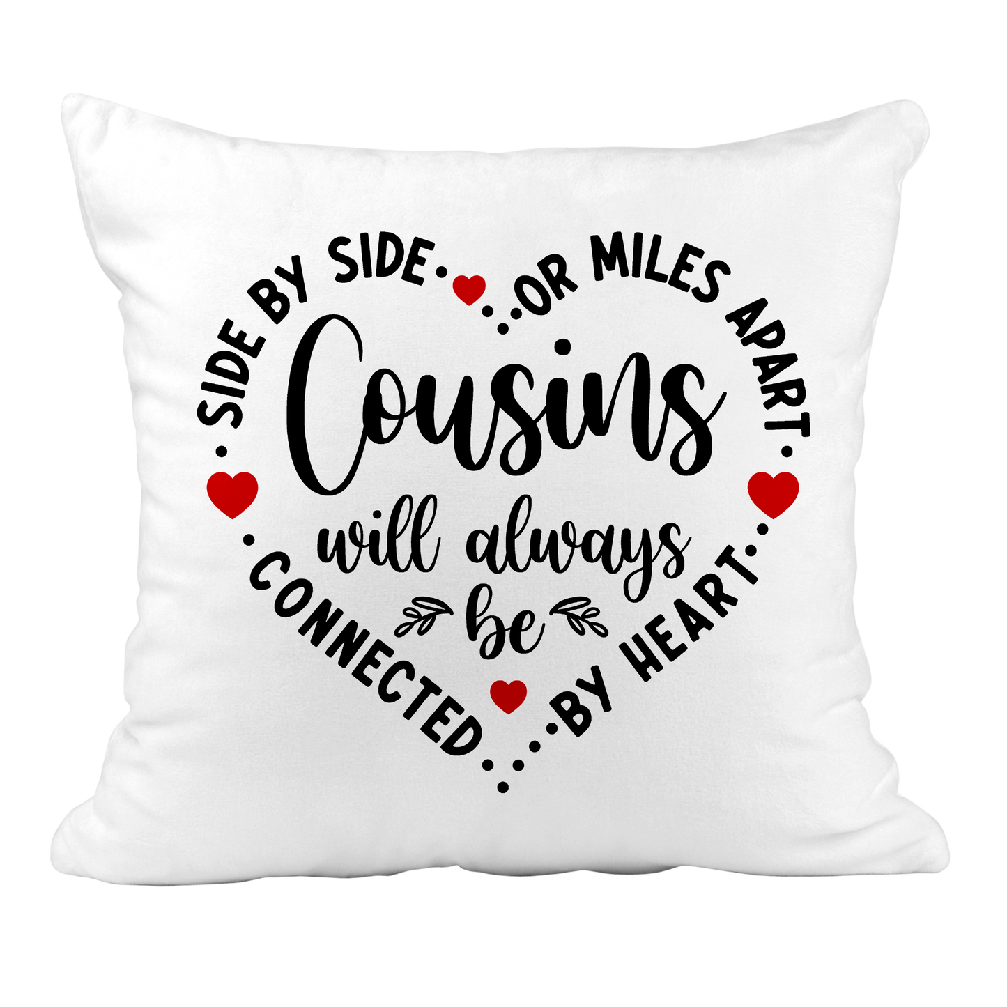 Side by Side or Miles Apart Pillow