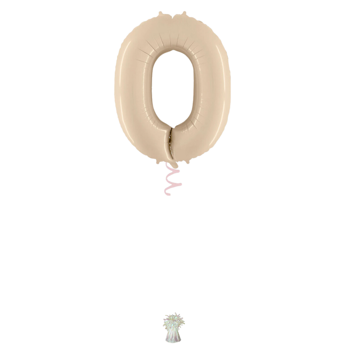 34" Cream Number Balloon