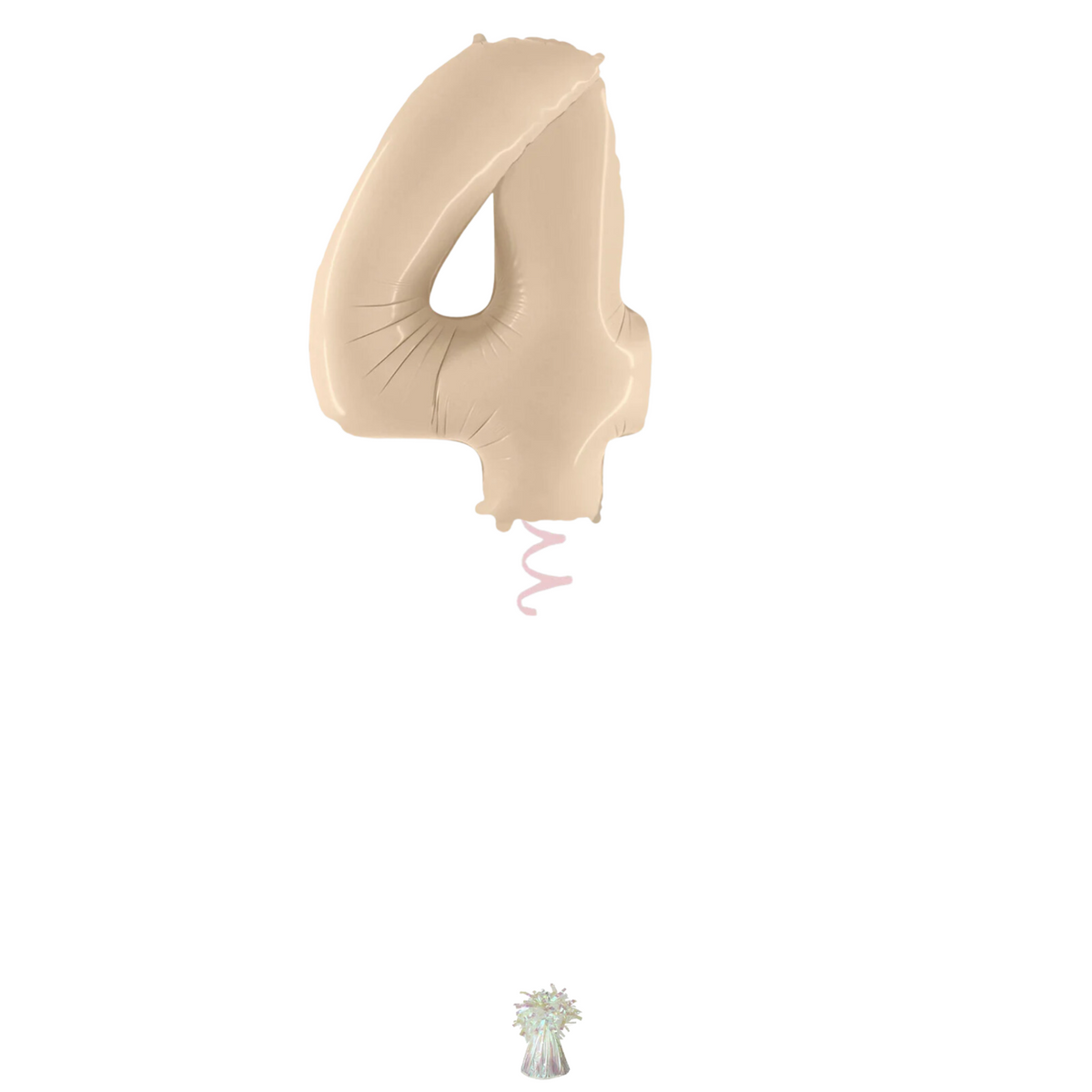 34" Cream Number Balloon