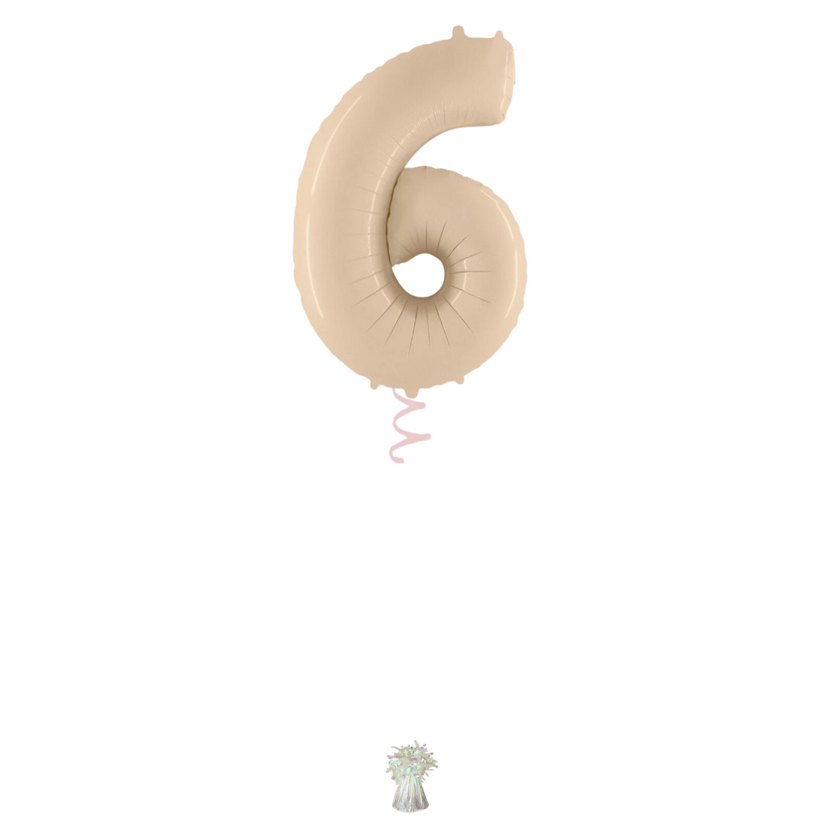 34" Cream Number Balloon