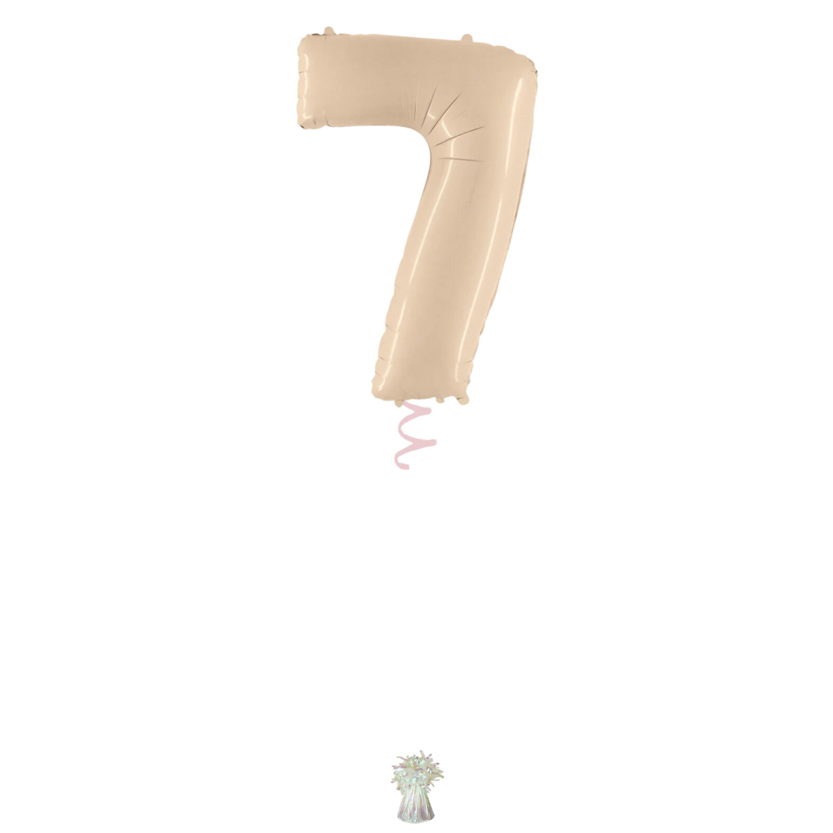 34" Cream Number Balloon