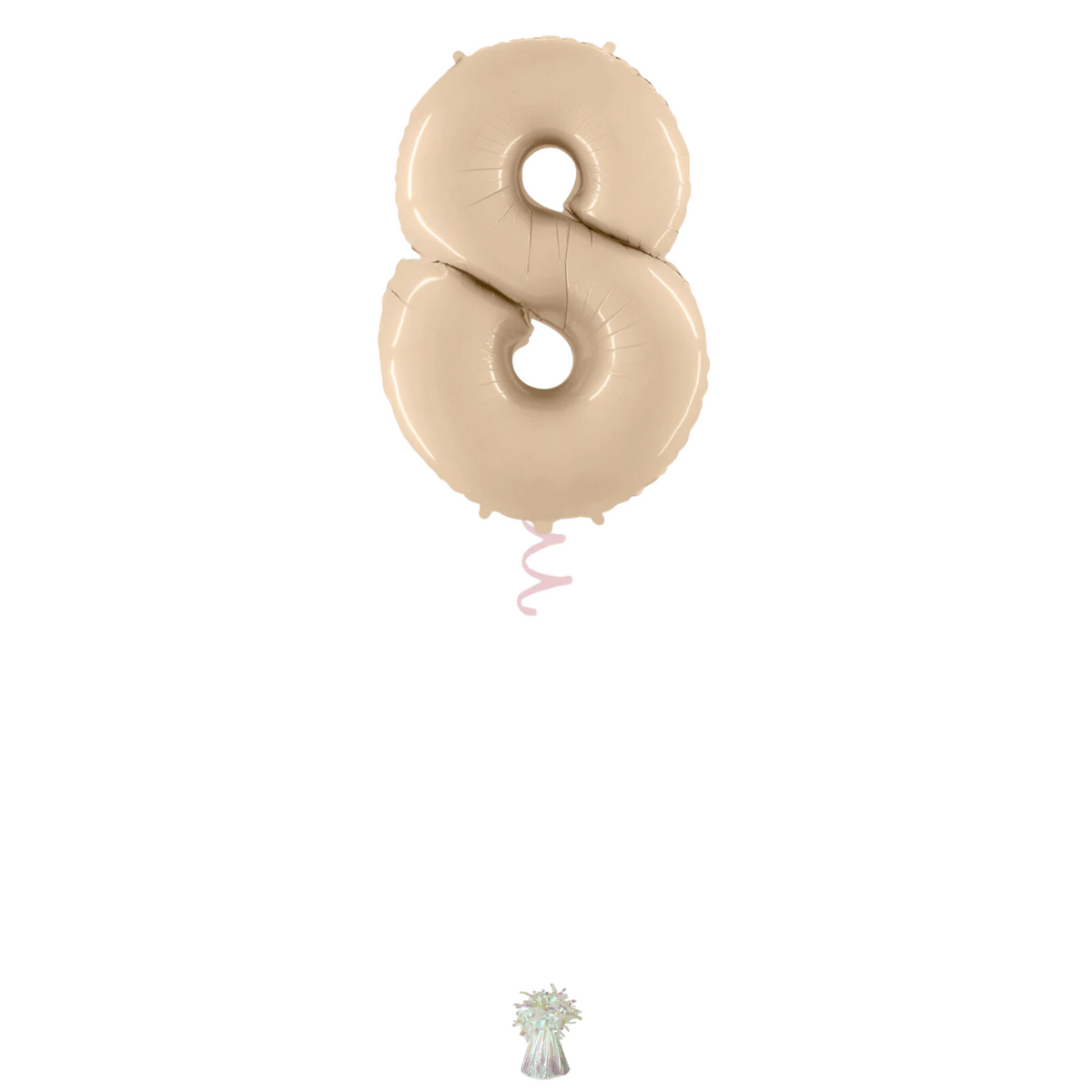 34" Cream Number Balloon
