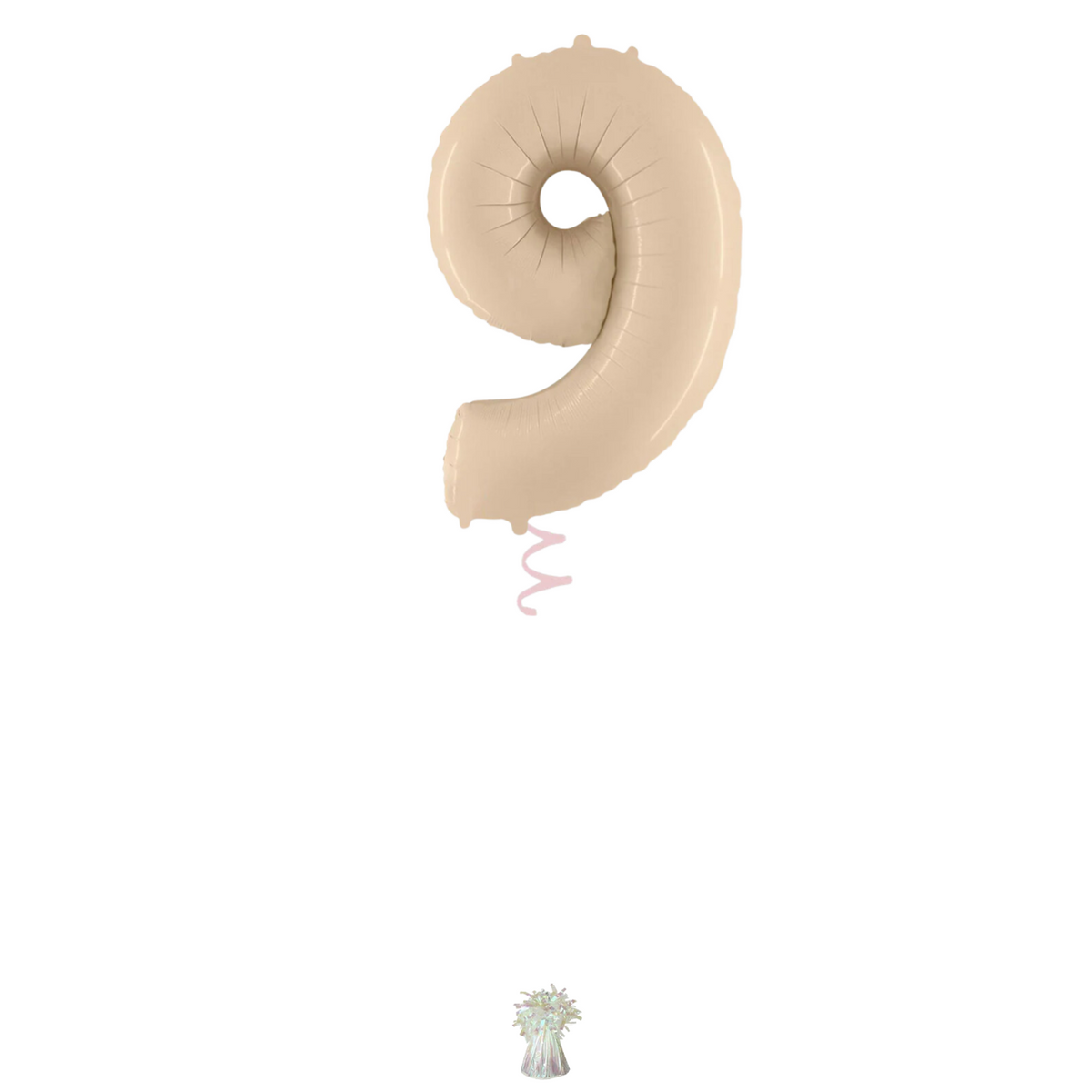 34" Cream Number Balloon