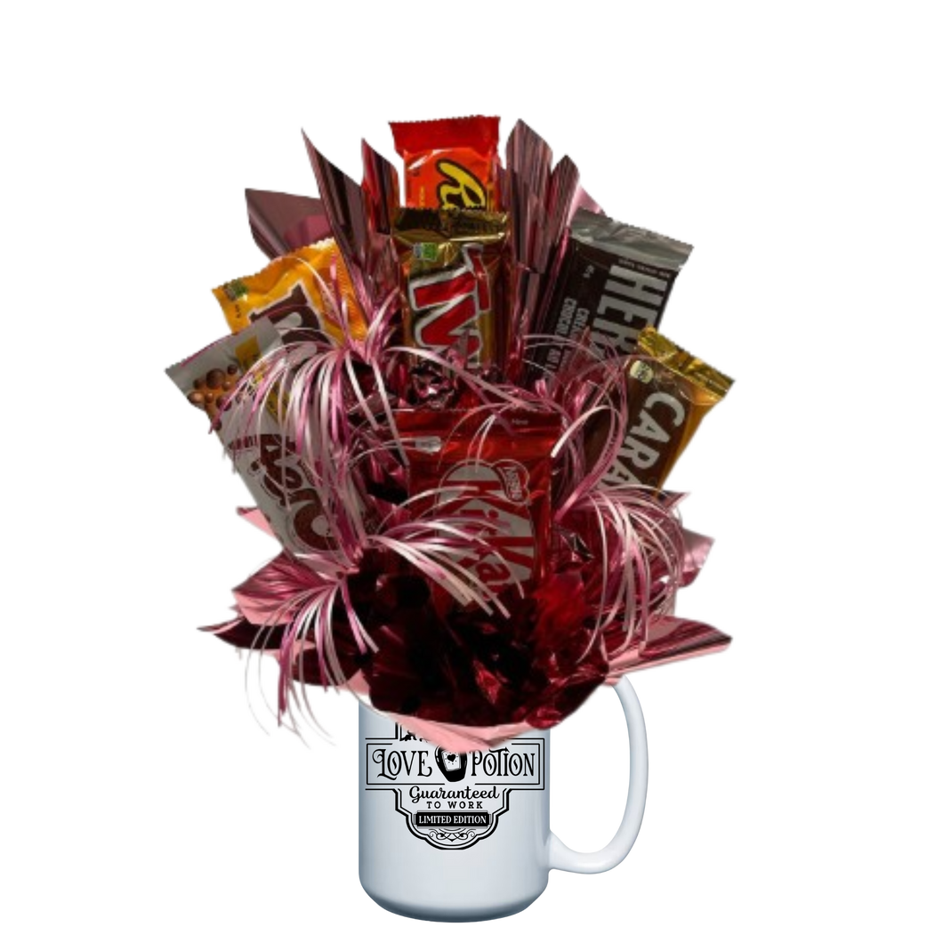 Cupid's Love Potion Candy Bouquet