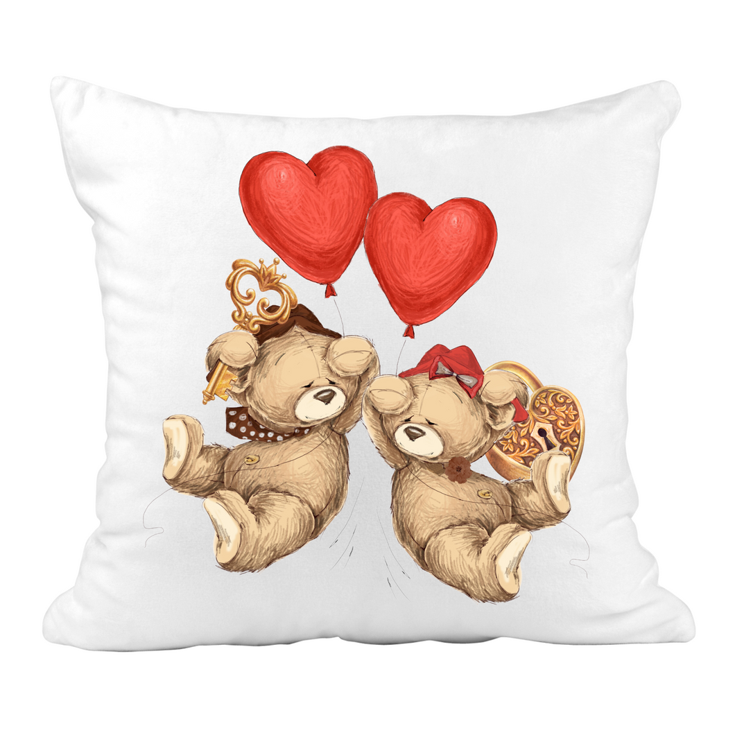 Custom Teddy Bear Pillow with Names