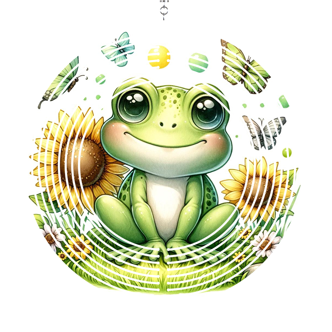 Cute Frog Wind Spinner