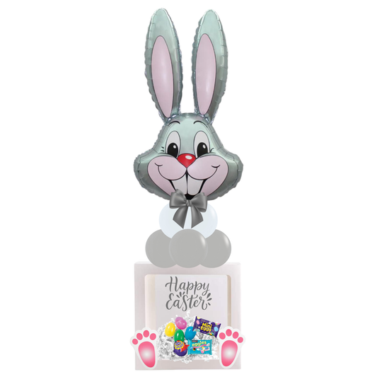 Easter Bunny Box - Grey / Pink