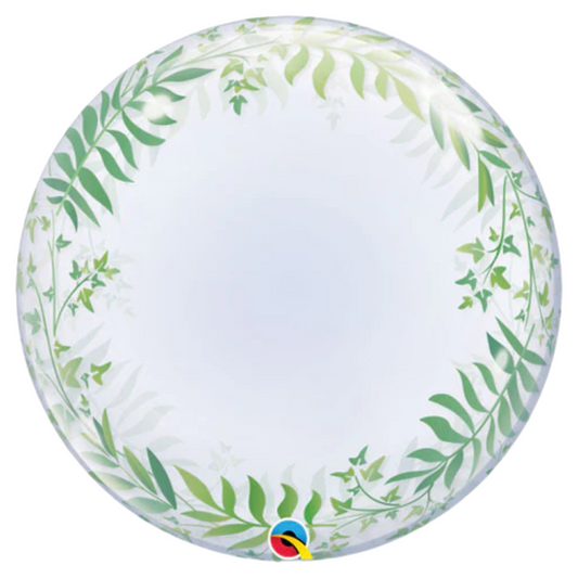 Elegant Greenery 24" Bubble Balloon