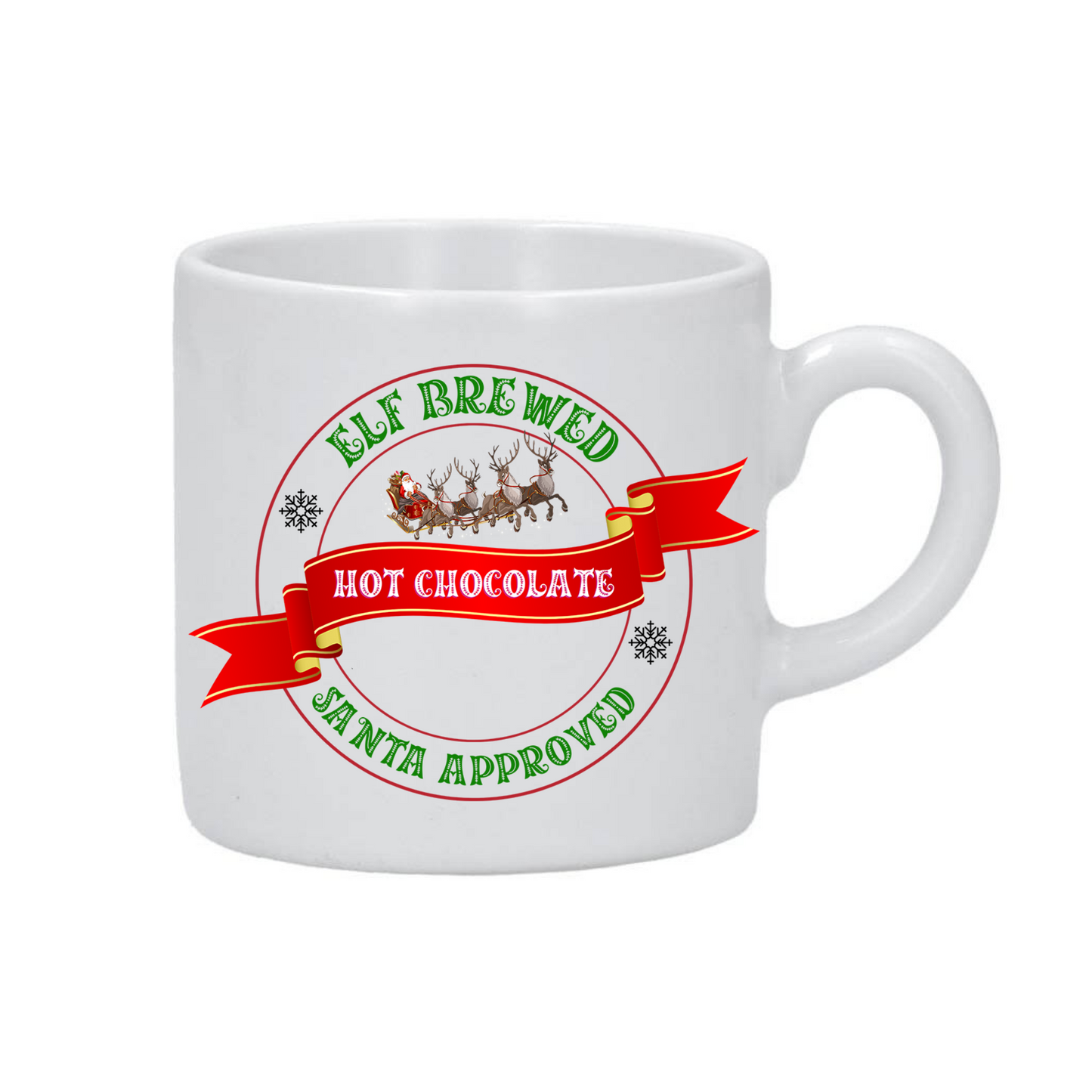 Custom Elf Brewed Hot Chocolate Mini Mug 3.5oz