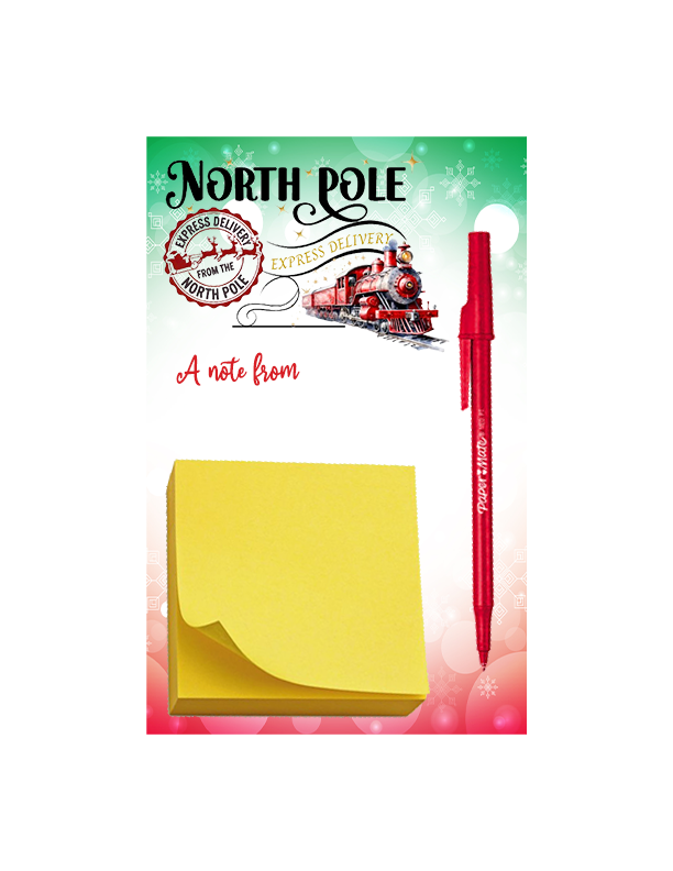 Elf Message Sticky Note Holder