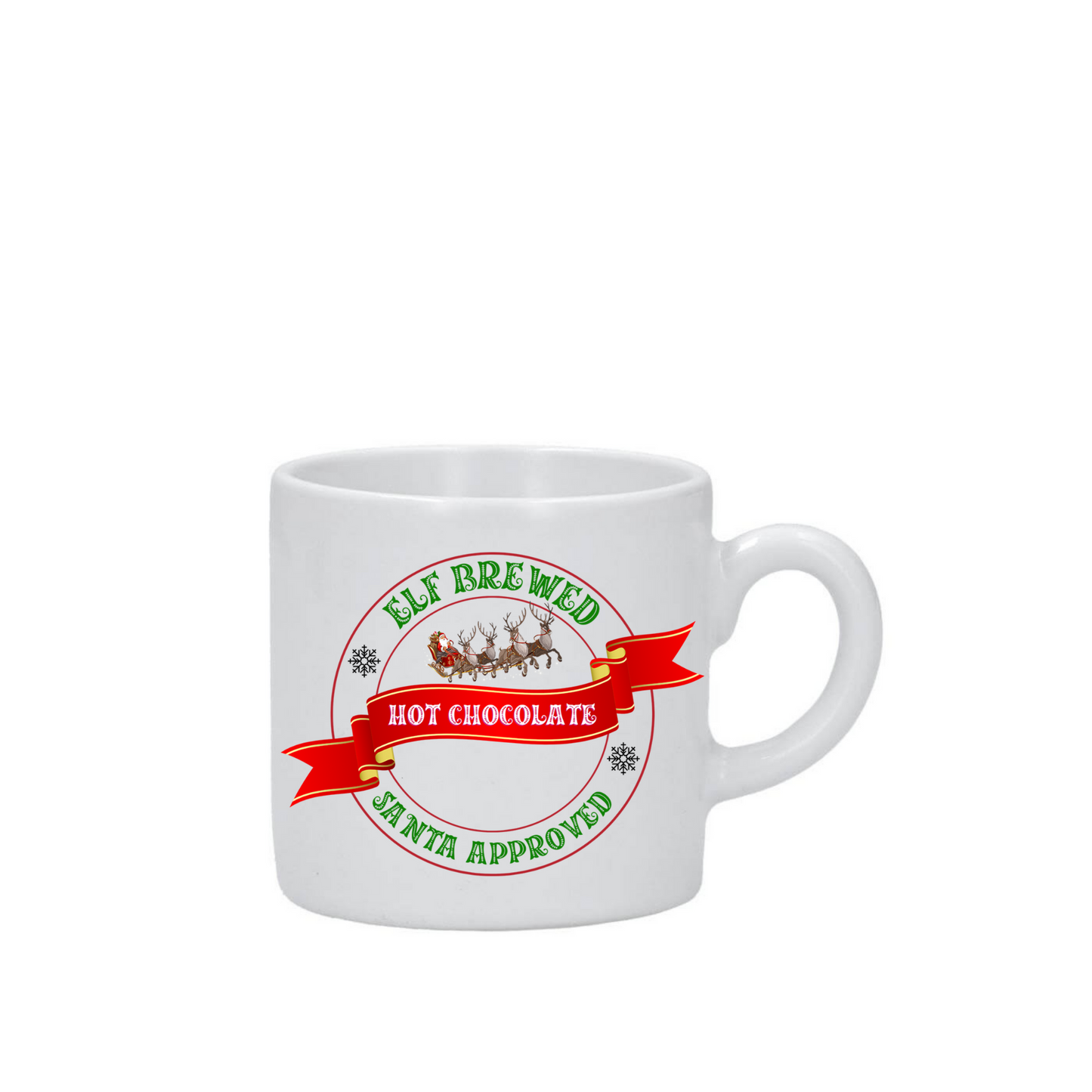 Custom Elf Brewed Hot Chocolate Mini Mug 3.5oz