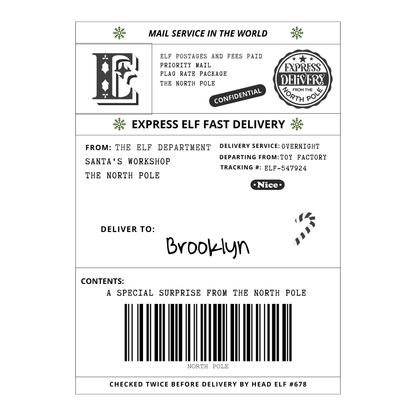 Express Delivery Gift Stickers