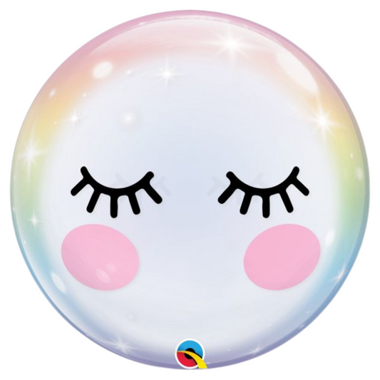 Eyelashes 22″ Bubble Balloon
