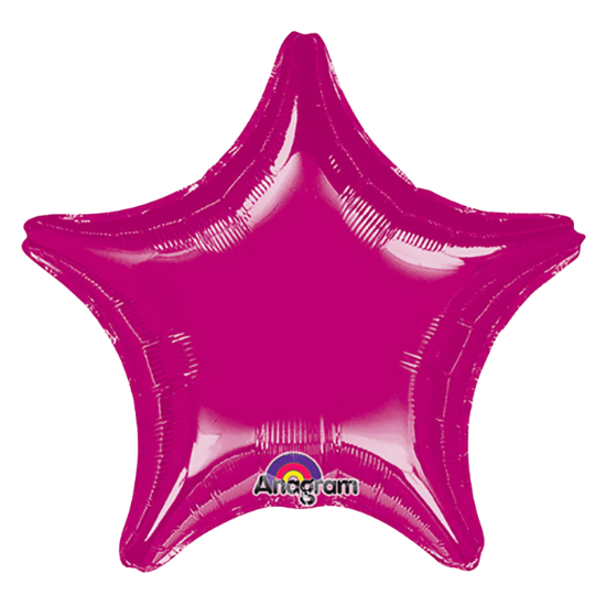 Fuchsia Star 32" Foil Balloon