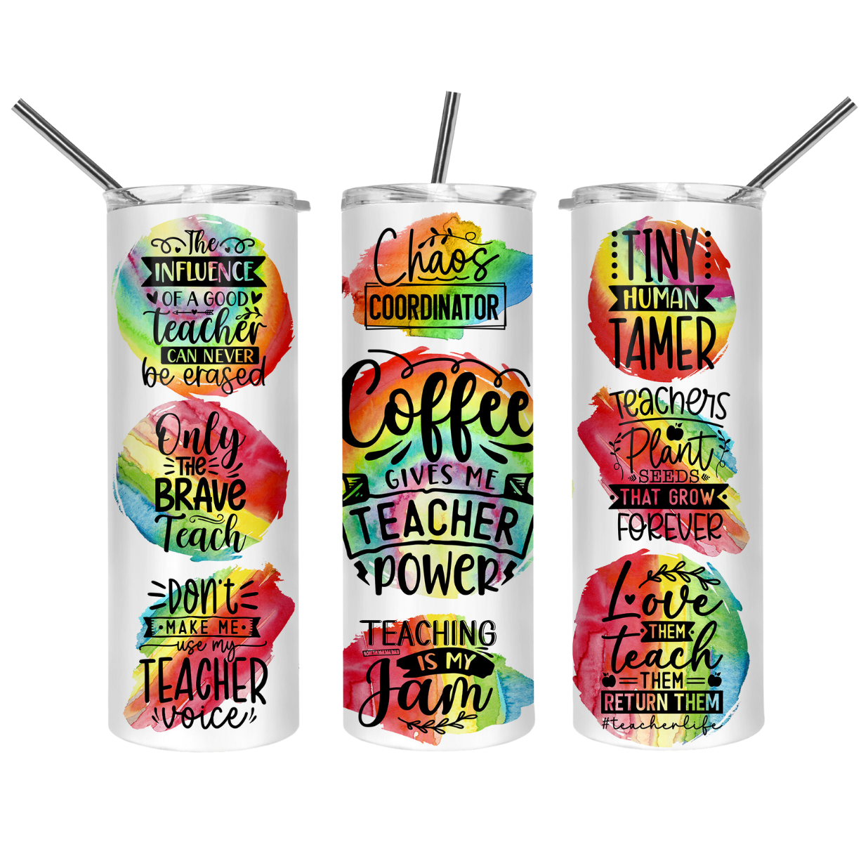 Teacher Appreciation - Rainbow Tumbler