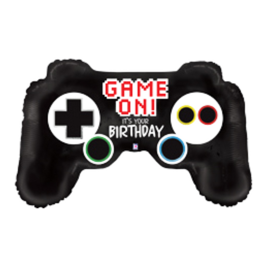 Game On - It's Your Birthday Controller 36" Foil