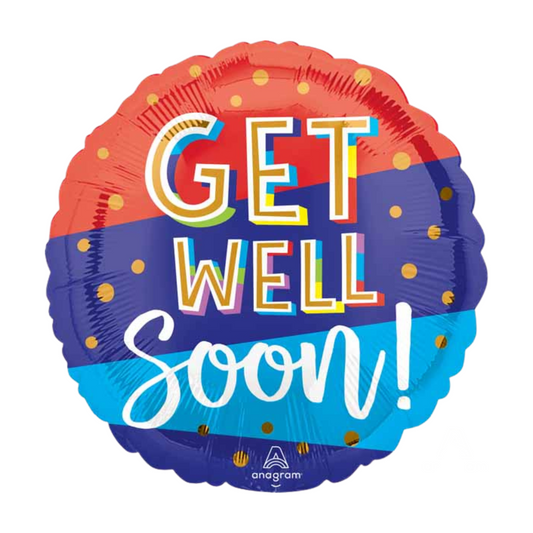 Get Well Soon Bouncy 18" Foil Balloon