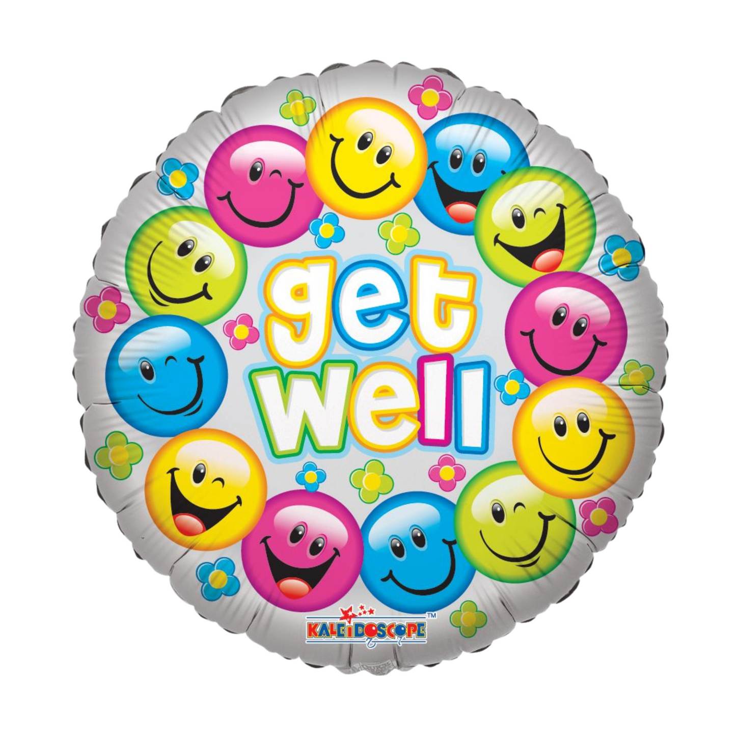 Get Well Colorful Smiles 18" Foil Balloon