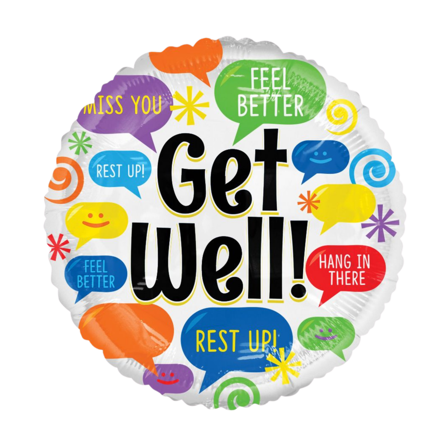 Get Well Messages 18" Foil Balloon