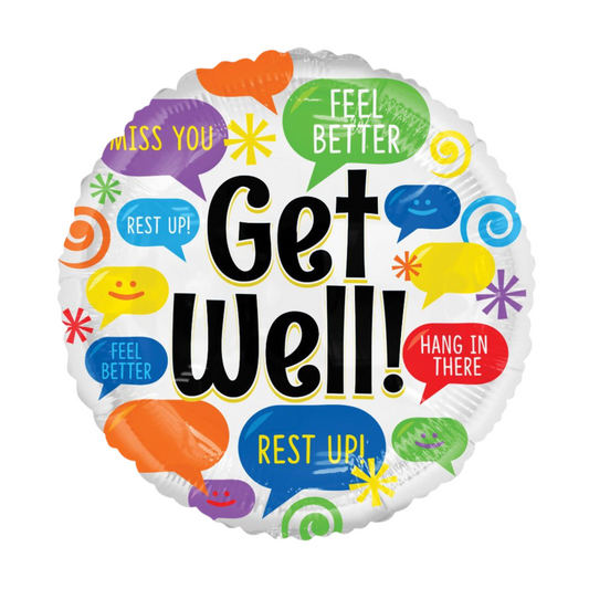 Get Well Messages 18" Foil Balloon