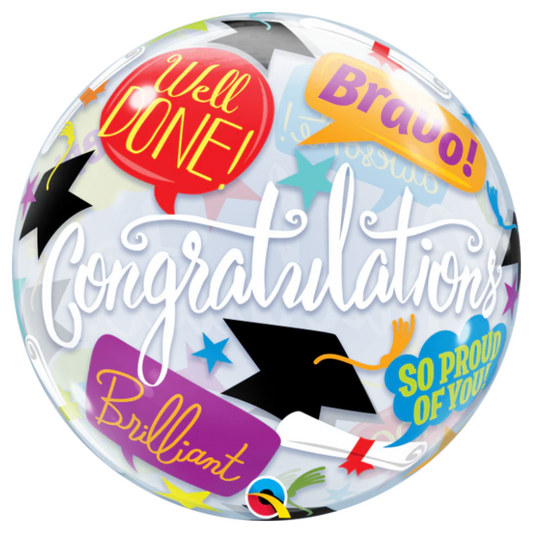Graduation Accolades 22" Bubble Balloon