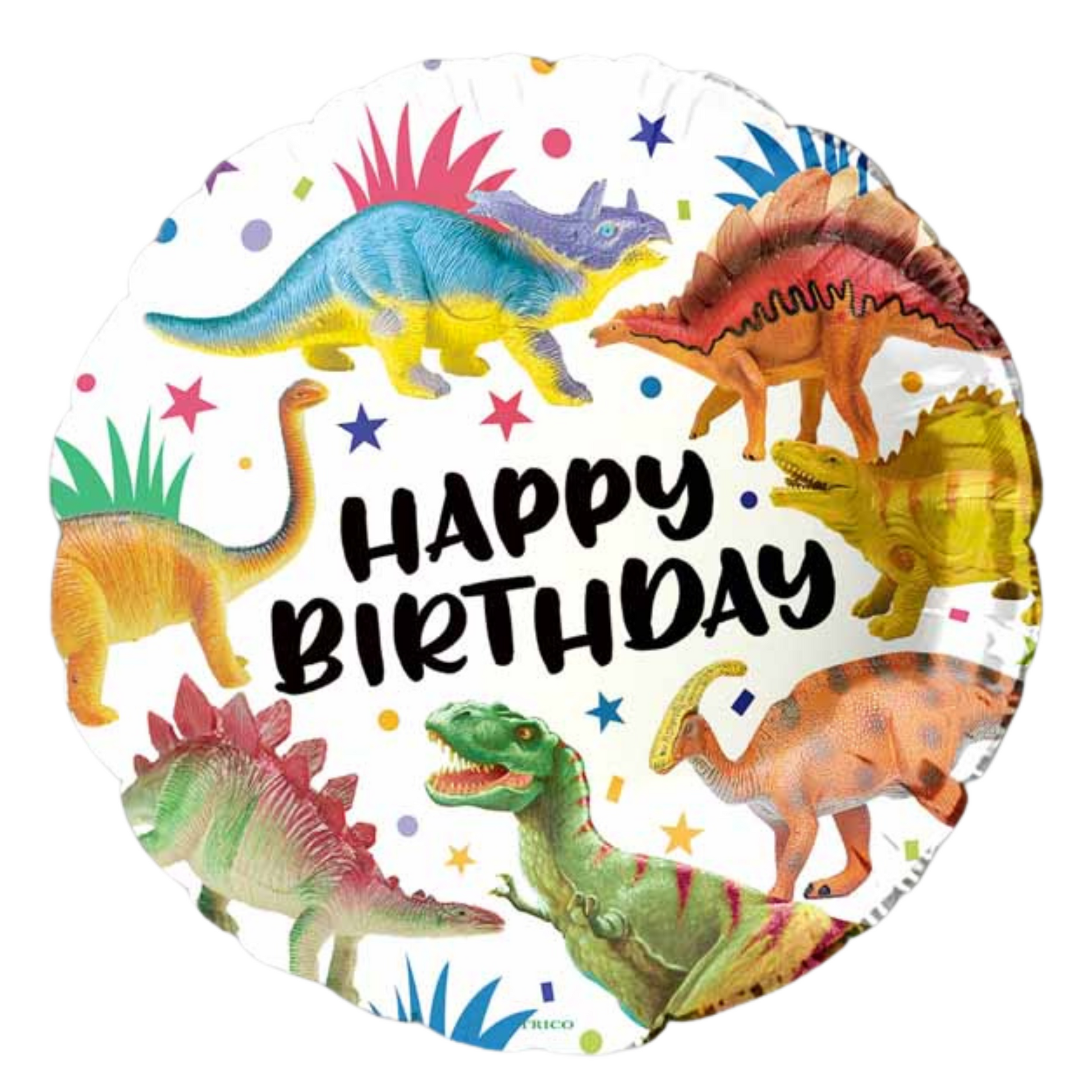 Happy Birthday Dinosaurs 18" Foil Balloon