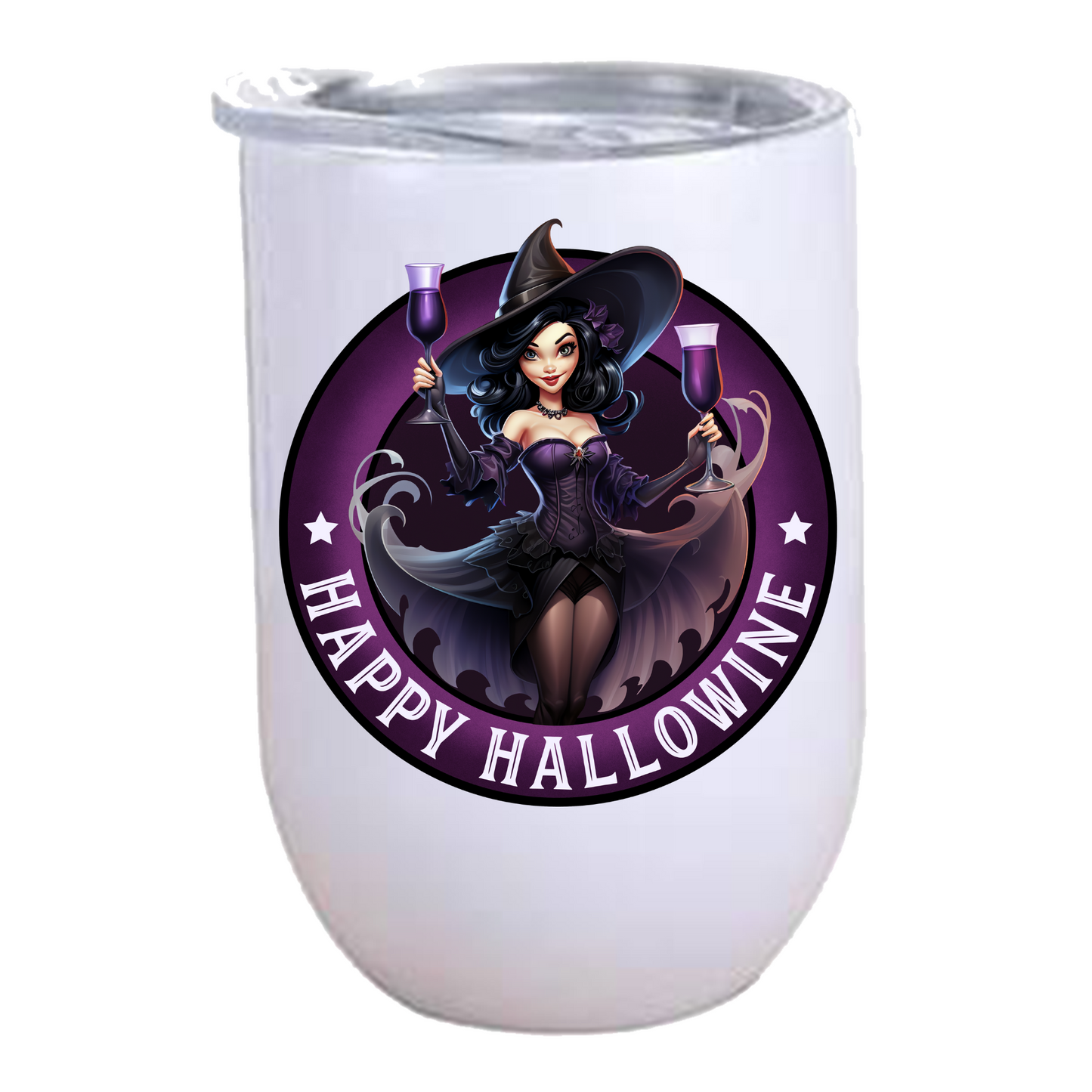 Happy Hallowine - Wine Tumbler