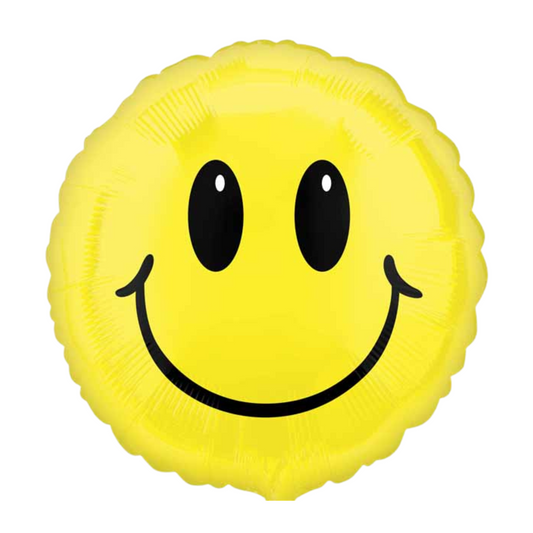 Smiley Face Yellow 18" Foil Balloon
