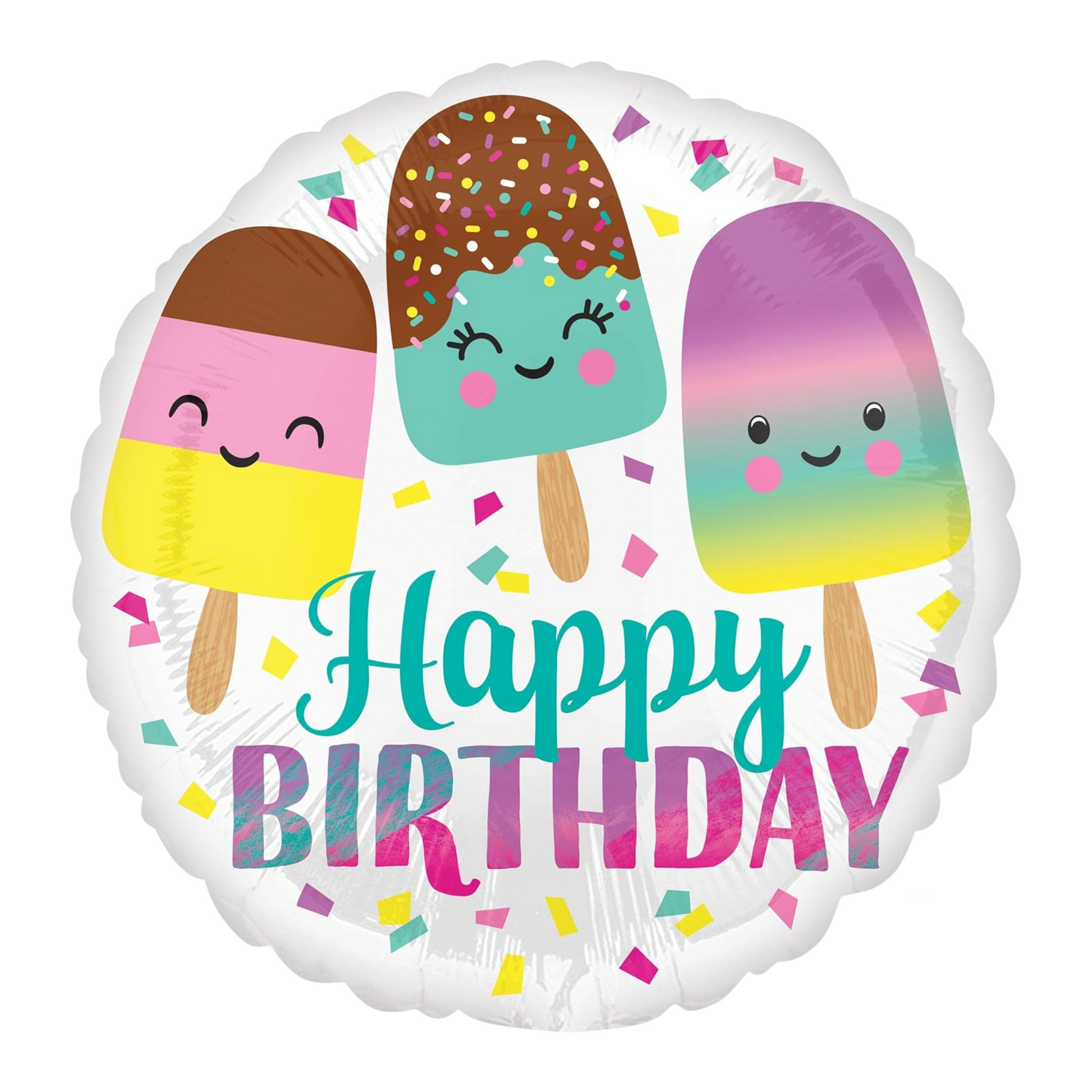 Ice Cream Birthday 18" Foil Balloon