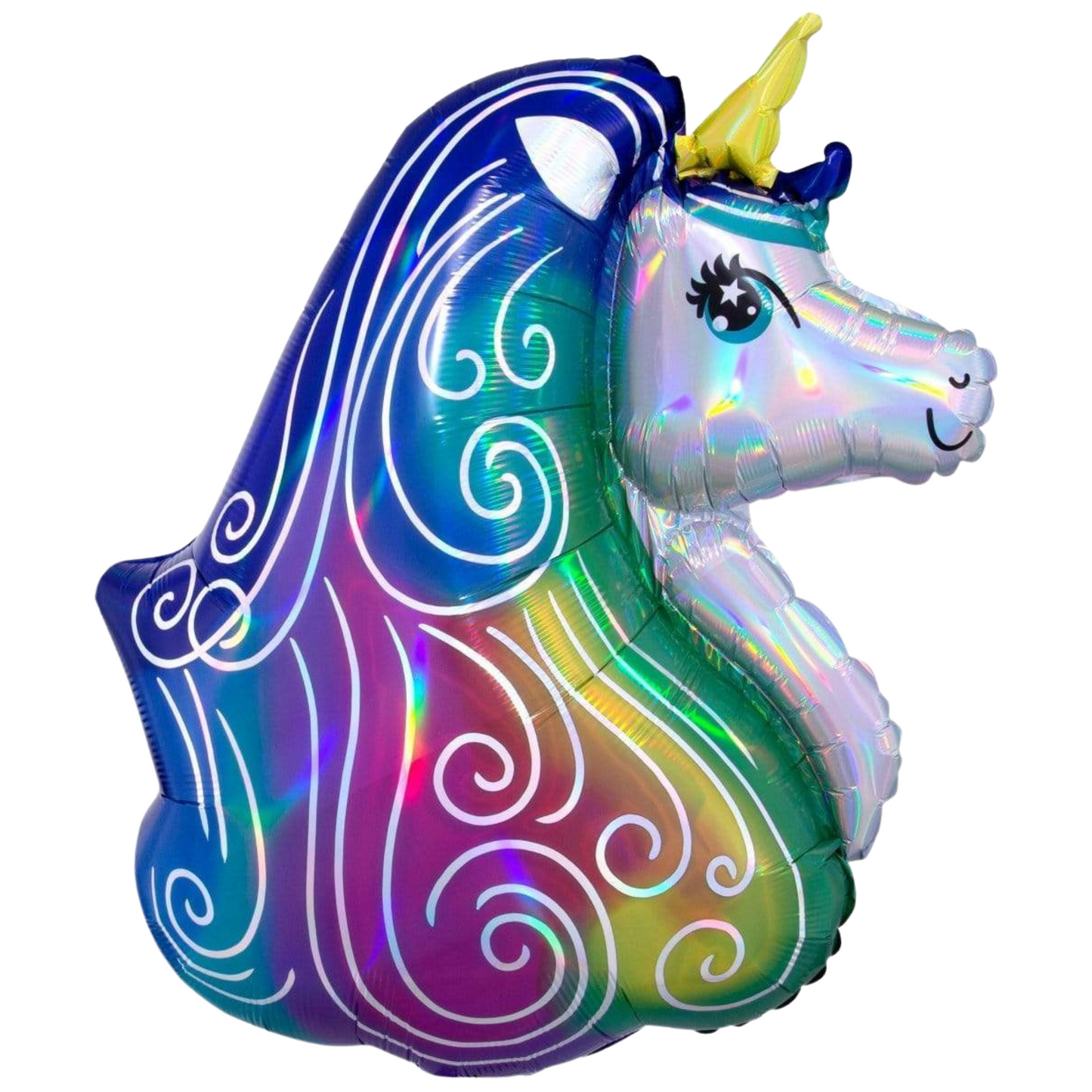 Iridescent Rainbow Unicorn 30" Foil Balloon