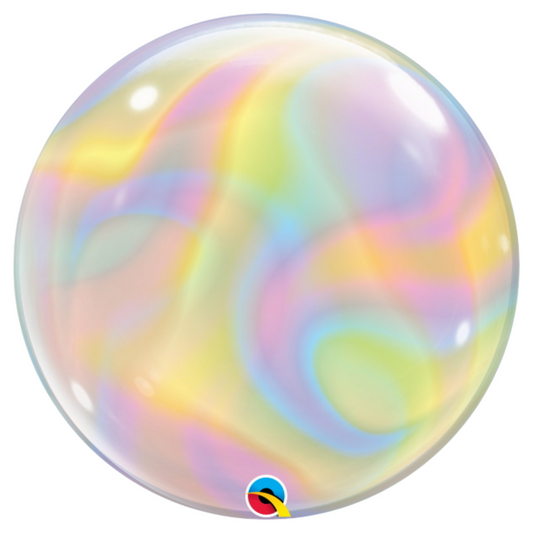 Iridescent Swirls 22" Bubble Balloon
