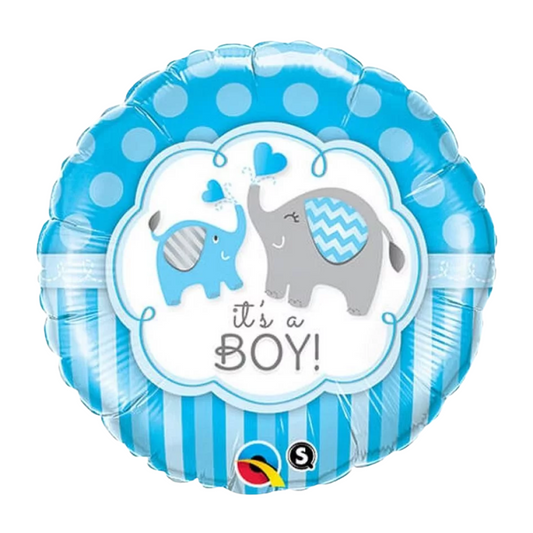 It's a Boy Elephants 18" Foil Balloon