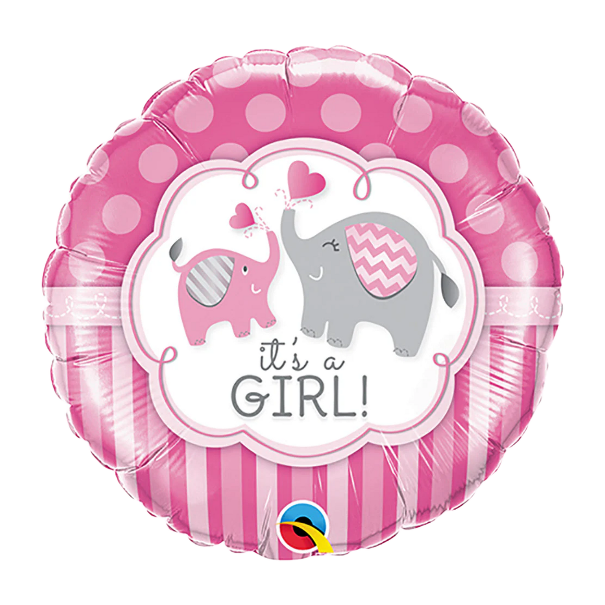 It's a Girl Elephants 18" Foil Balloon
