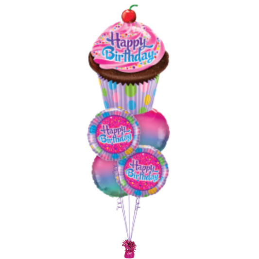It's all about you, Cupcake!! Balloon Bouquet
