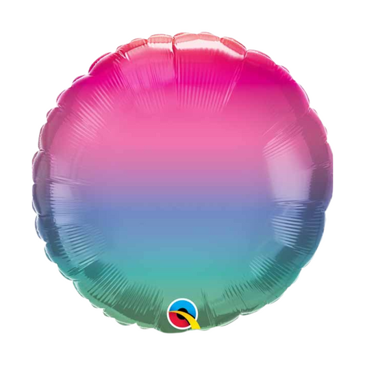 Jewel Ombre Round 18" Foil Balloon