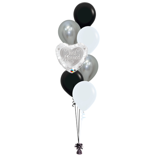 Just Married Balloon Bouquet