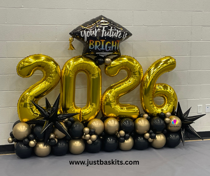 Your Future is Bright - Black and Gold 2026 Marquee