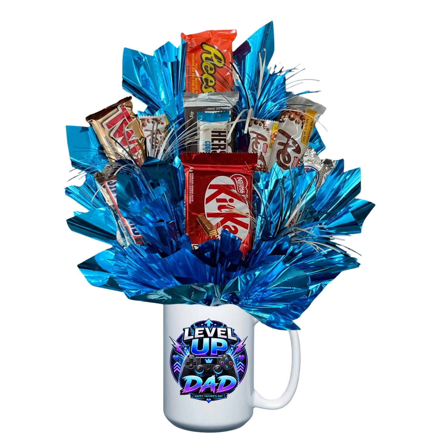 Level up Dad - Happy Father's Day Candy Bouquet