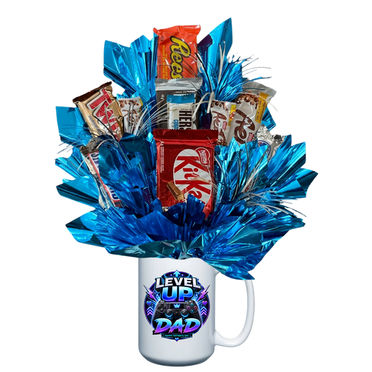 Level up Dad - Happy Father's Day Candy Bouquet