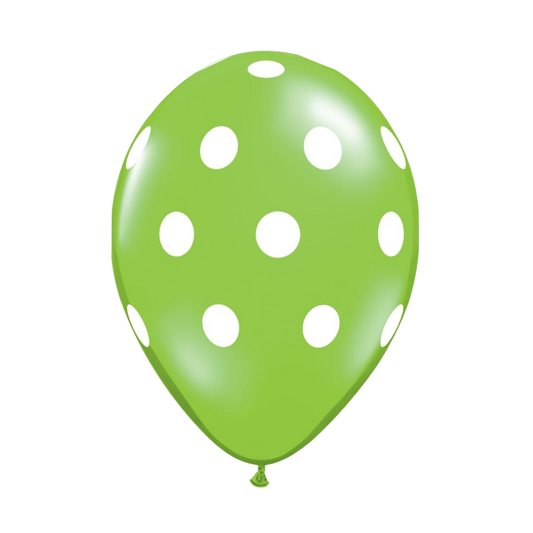 11" Polka Dot - Lime Green