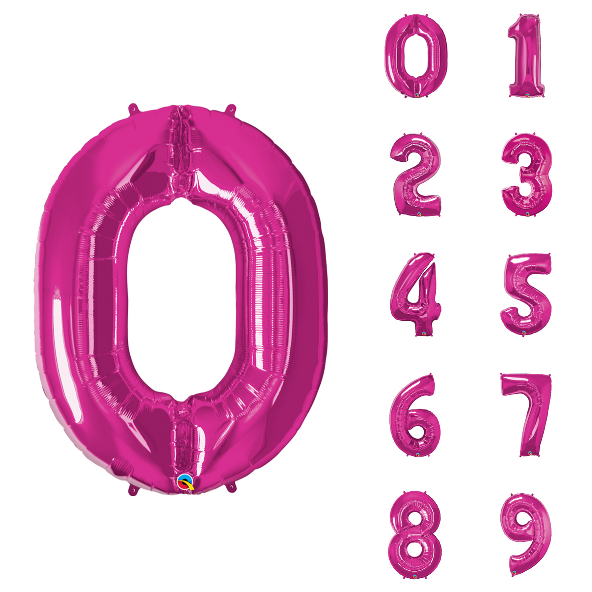 34" Magenta Number Balloon