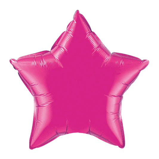 Magenta Star 36" Foil Balloon