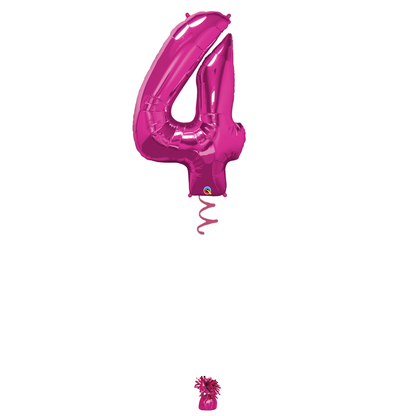 34" Magenta Number Balloon