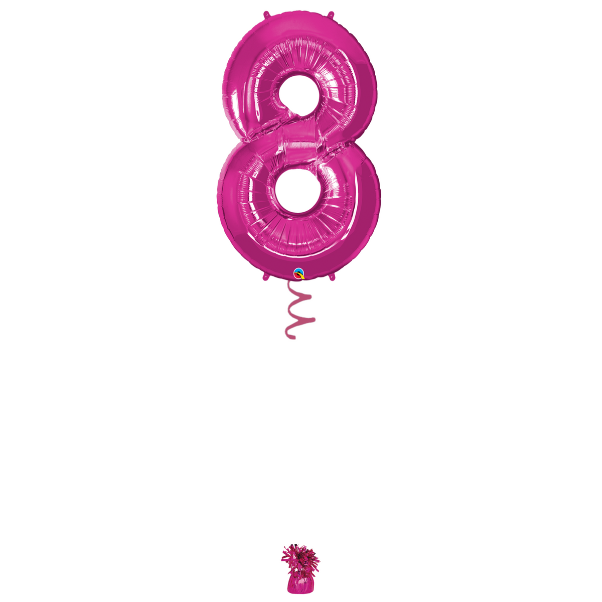 34" Magenta Number Balloon