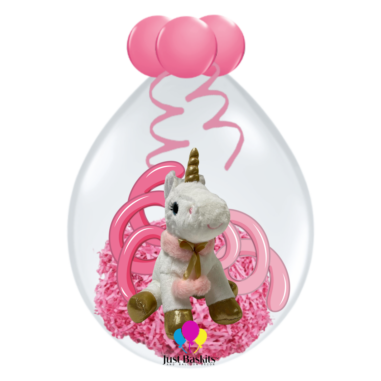 Magical Unicorn Stuffed Balloon - Pink