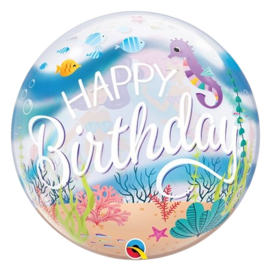Mermaid Birthday Party 22" Bubble Balloon