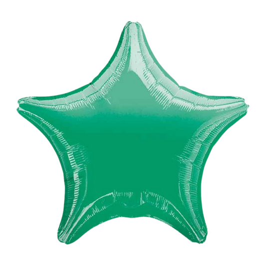 Metallic Green Star 19" Foil Balloon