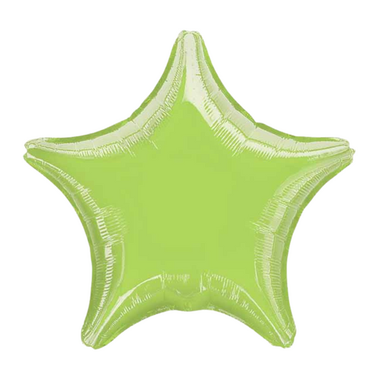 Metallic Lime Green Star 19" Foil Balloon
